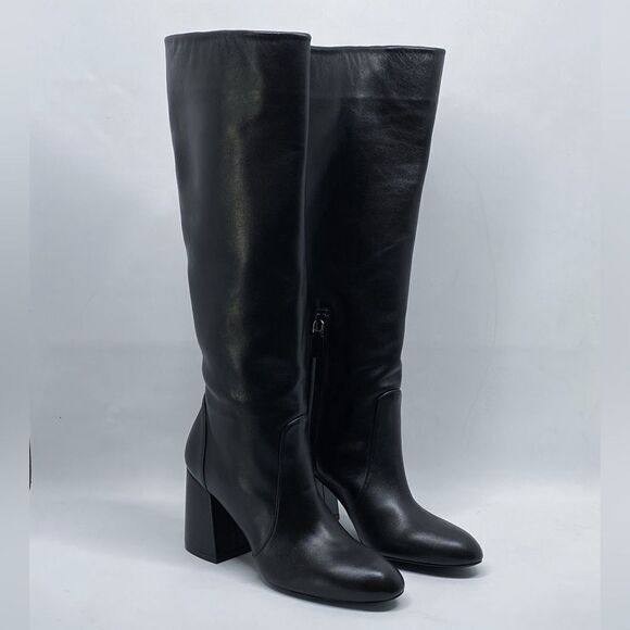 Stuart Weitzman Block Heel Mid Calf Boot size 6 - Picture 4 of 14